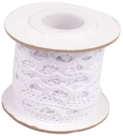 Infinity Hearts Pitsi/Pitsinauha Valkoinen 12mm 2,5m