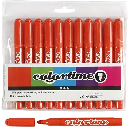 Creativ Company Dark orange Jumbo markers 12pcs.